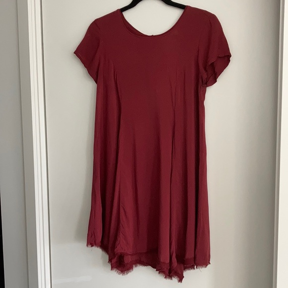 Maroon flowy dress size small - Picture 1 of 3